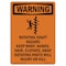 Signmission Safety Sign, OSHA WARNING, 5" Height, Rotating Shaft Hazard, Portrait OS-WS-D-35-V-13515 - alternate 1